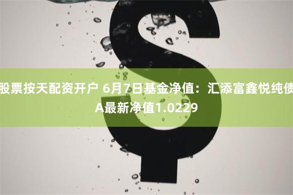 股票按天配资开户 6月7日基金净值：汇添富鑫悦纯债A最新净值1.0229