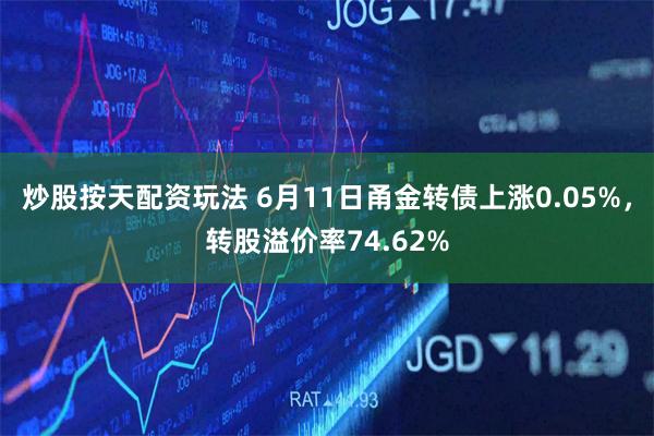 炒股按天配资玩法 6月11日甬金转债上涨0.05%，转股溢价率74.62%