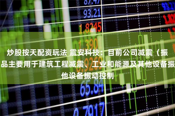 炒股按天配资玩法 震安科技：目前公司减震（振）类产品主要用于建筑工程减震、工业和能源及其他设备振动控制